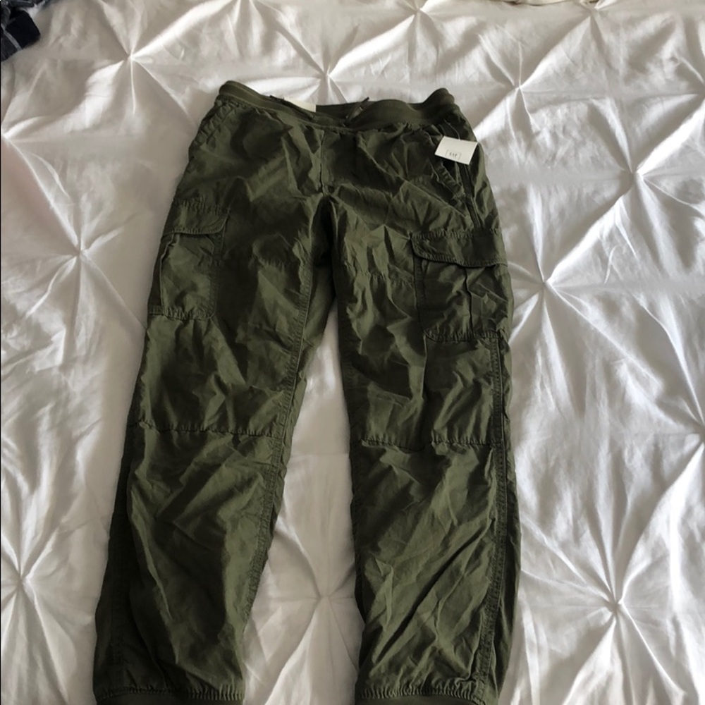 Army green boys cargo pants